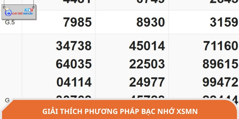 Lý giải phương pháp soi cầu bạc nhớ XSMN