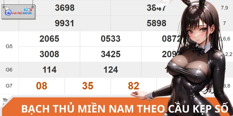 Thủ thuật soi cầu bạch thủ miền Nam theo cầu kẹp số