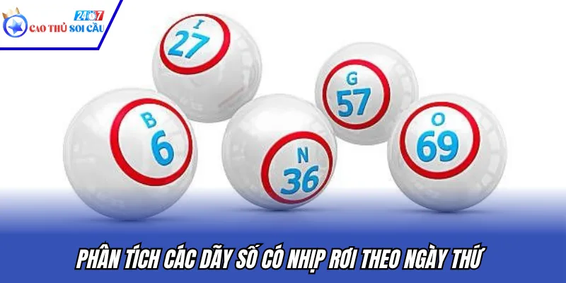 Phân tích các dãy số có nhịp rơi theo ngày thứ