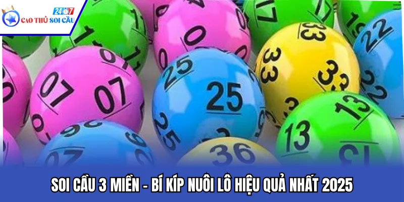 Soi Cầu 3 Miền - Bí Kíp Nuôi Lô Hiệu Quả Nhất 2025