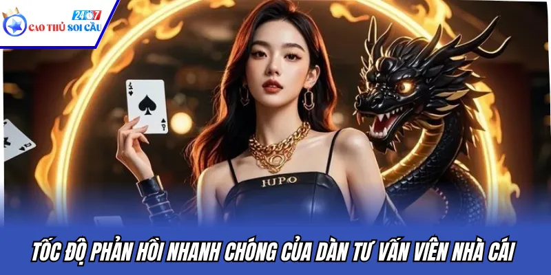 Tốc độ phản hồi nhanh chóng của dàn tư vấn viên nhà cái