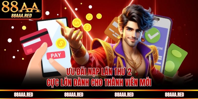 Ưu đãi nạp lần thứ 2 cực lớn dành cho thành viên mới