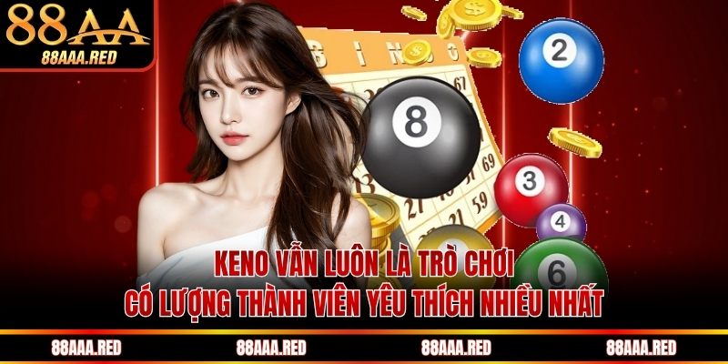 Keno vẫn luôn là trò chơi có lượng thành viên yêu thích